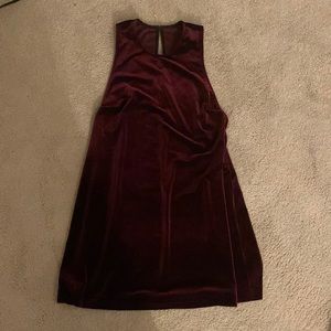 American Apparel (Original) A Line Velvet Dress in Red Size Small